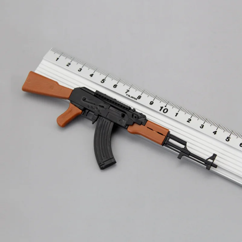 1/6 Scale AK47 Automatic Rifle Assembly Weapon Model Kit Soldier Accessories