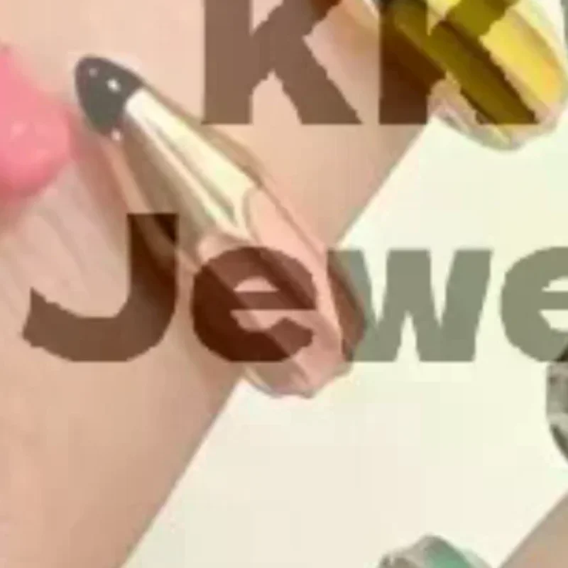 Y2K Cute Pencil Shaped Open Ring Women Colorful Enamel Earring Hoop Jewelry Chic Creative Finger Ring For Women Gifts