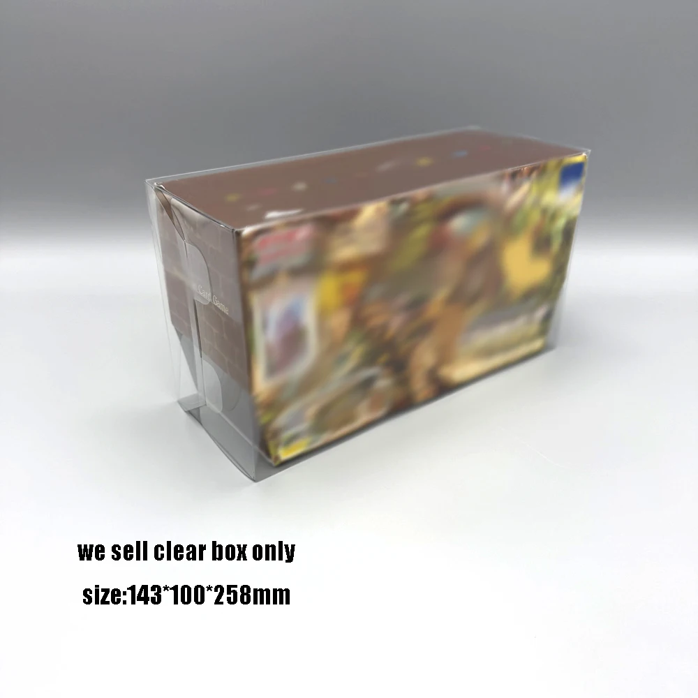 Transparent Storage Case PET Box for PTCG Eevee Heroes Gym Box S6a: Eevee Heroes Japanese Version Display Protection Box