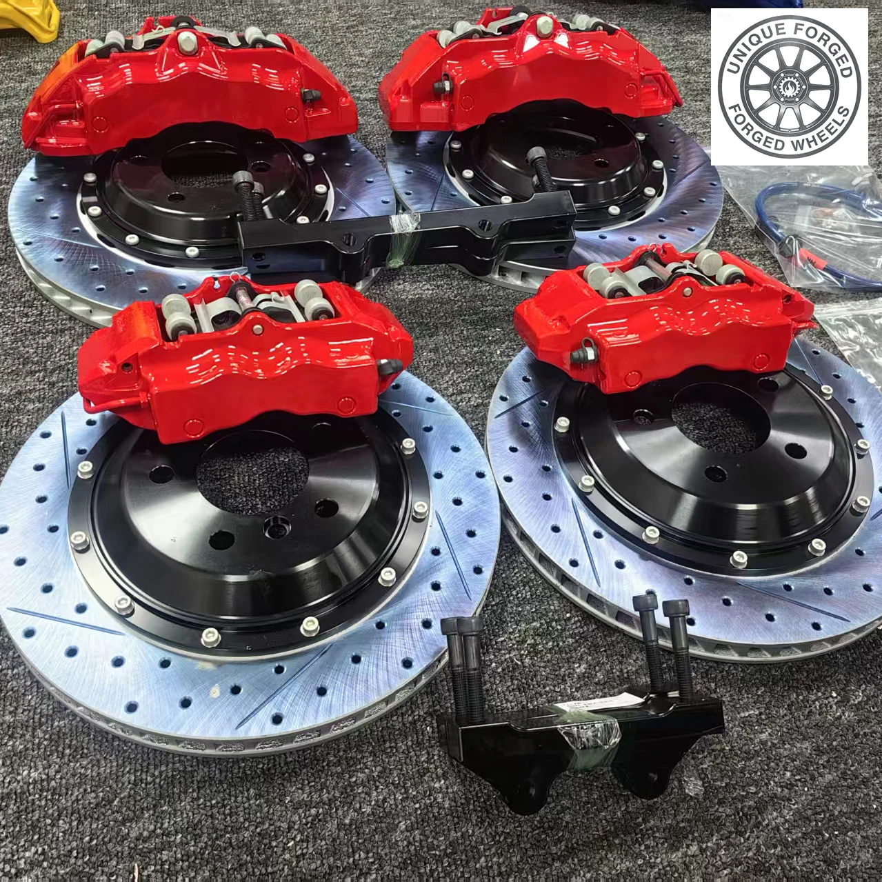 

26 Style Brake Accessories Spoon Caliper 18Z Front 6 & Rear 4 Piston Big Brake Kit