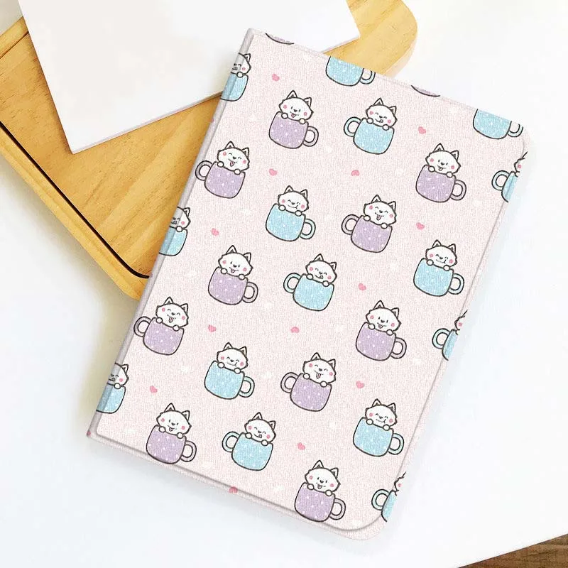 Cartoon Cat Mug For Lenovo Xiaoxin Tab Pad K10 K11 Y700 P11 3rd GT Pro Plus Gen Tablet Case Gift Cover