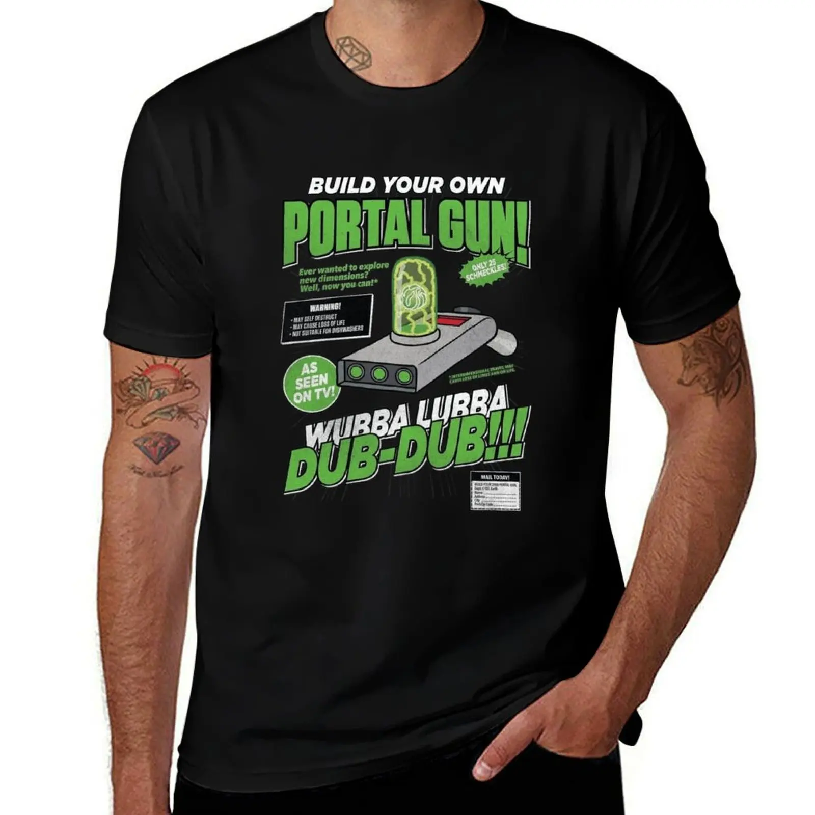 

Portal Gun DubDug T-Shirt t shirt for man 100 percent cotton t shirt personalised man t shirts for men casual T-shirt
