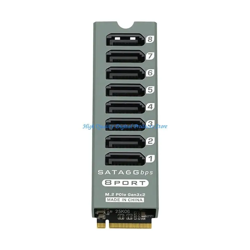 U2JE 8 Port SATA3 PCIe Expansion Card For HDD Drive With Fast Speed Data Transfer