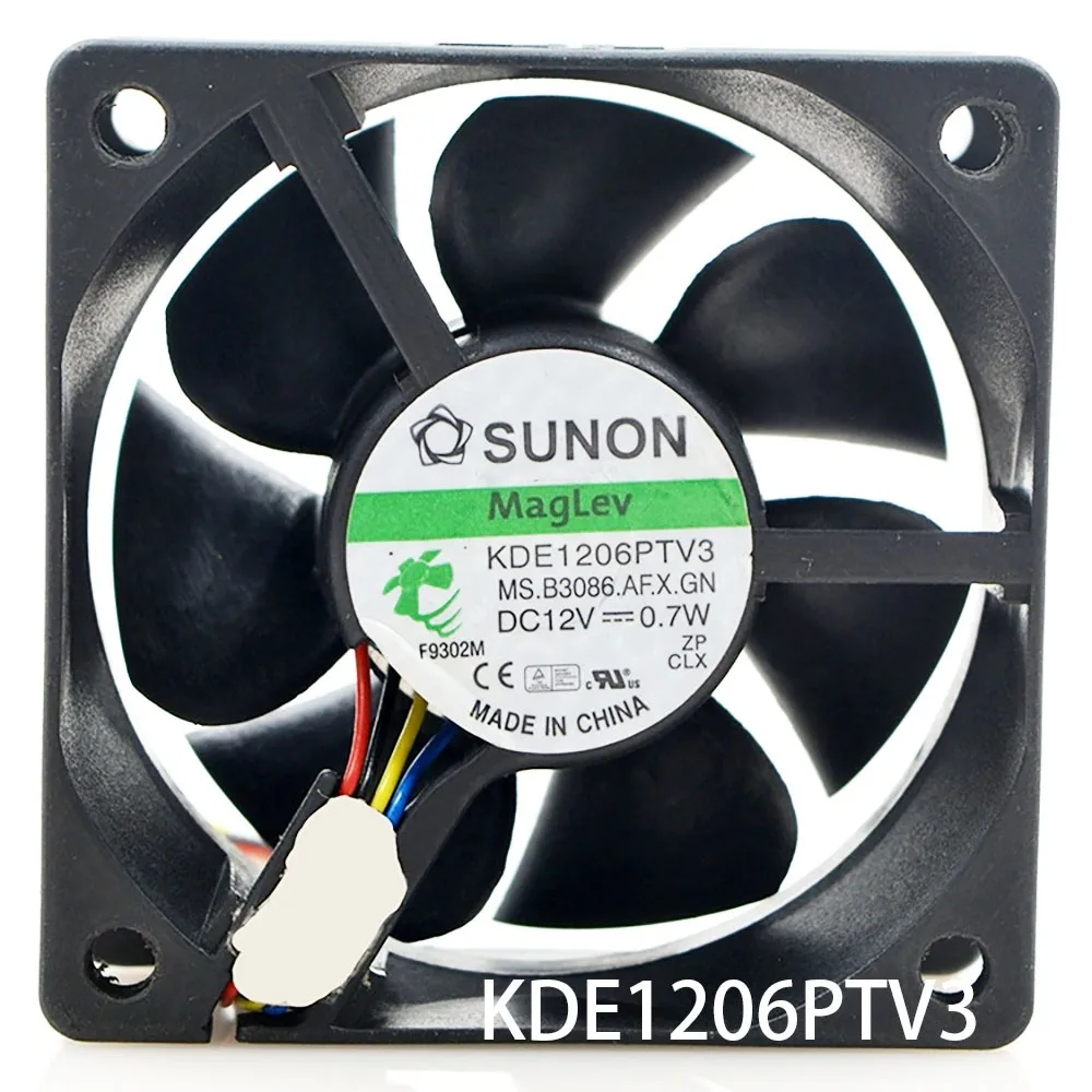 省エネcpu冷却ファン-sunon-60-60-25mm-kde1206ptv3-dc-12v-07w-2ピン