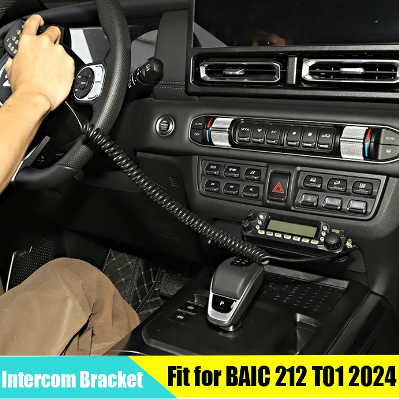 Auto-Gegensprechanlage-Halterung, geeignet für BAIC 212 T01 2024 2025, modifiziertes Auto-Mikrofon, festes Radio, Auto-Offroad-Zubehör