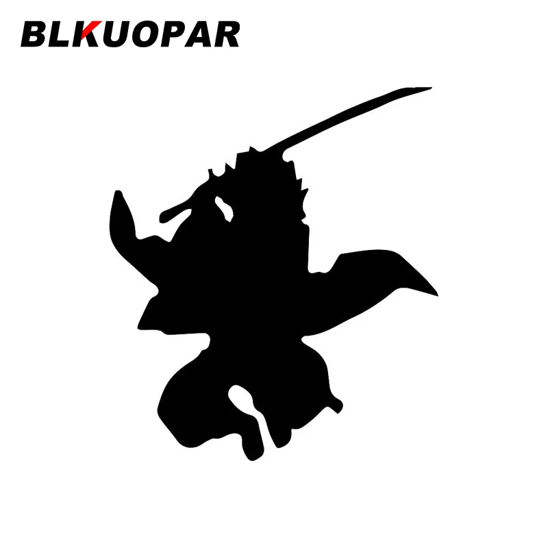 BLKUOPAR Ghost Slaying Blade Kamado Tanjirou Silhouette Car Stickers Scratch-Proof Graphics Personality Decal Trunk Car Goods