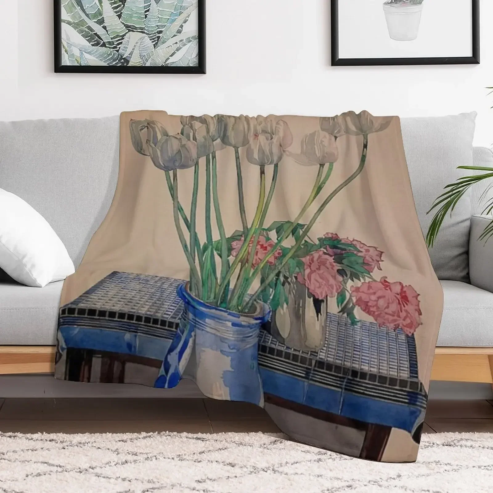 

charles Rennie Mackintosh design Throw Blanket Softest Personalized Gift Thin Multi-Purpose Blankets