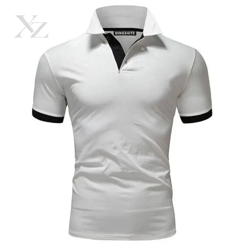 2020 New Mens Short Sleeve Polos Shirts Casual-Design Brand Cotton Homme Fashion Summer Sportswear Male Tops