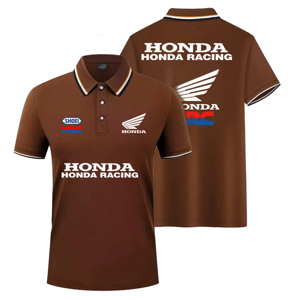 

Summer Tops Men's And Women's Short-Sleeved Polo Shirts Honda Racing Motorcycles POLO Shirts 3D Printed Motorcycle Tops