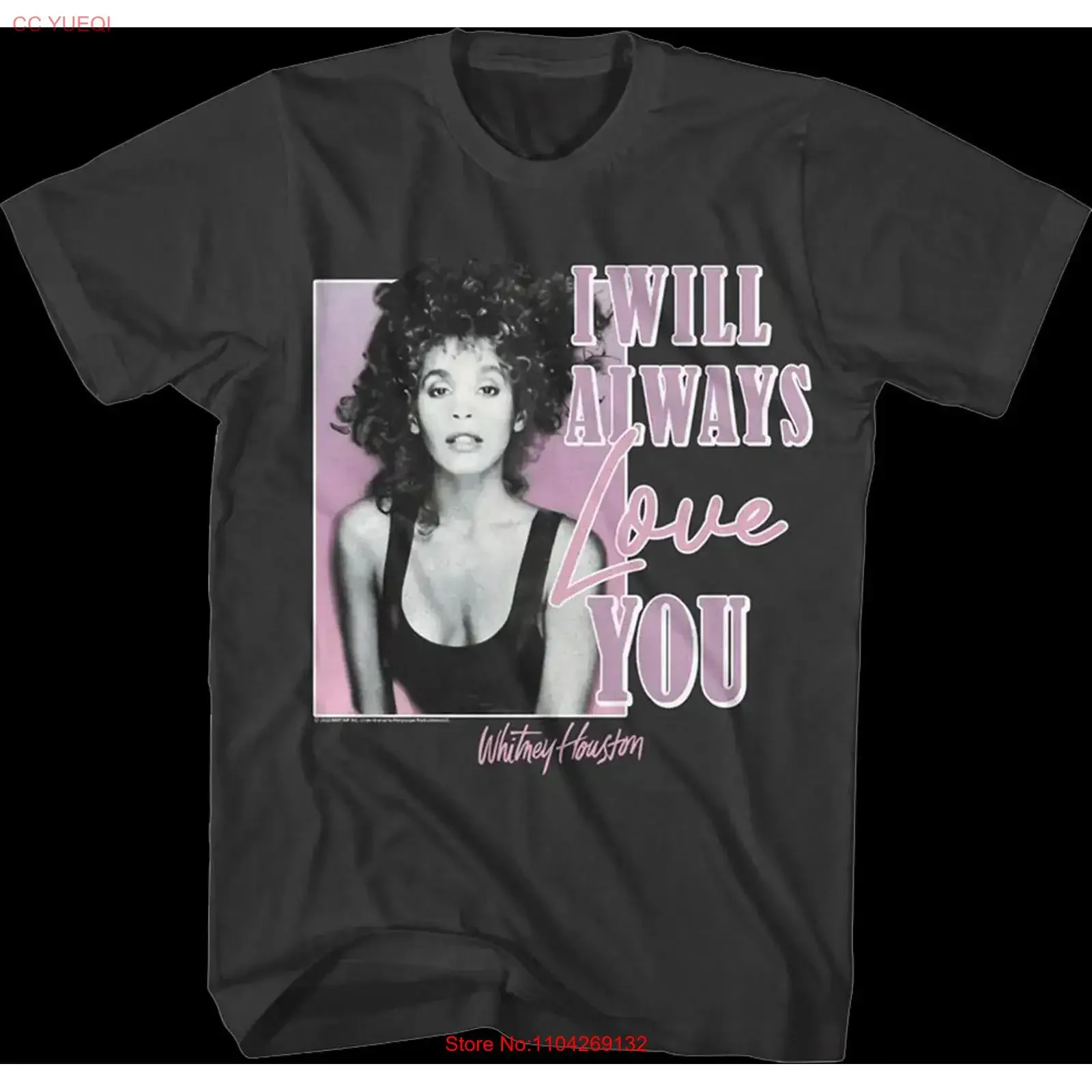 I Will Always Love You Whitney Houston T Shirt vintage Washed Breathable homme Unisex streetwear graphic Comfortable Stylish