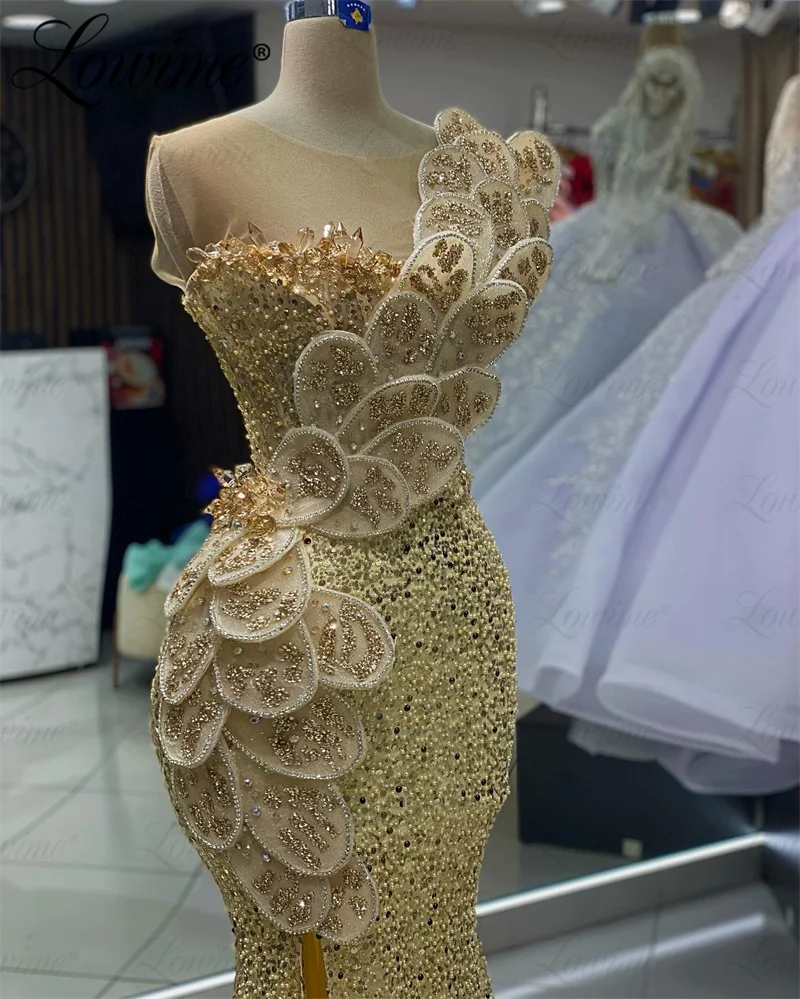 

Платье-Русалка для выпускного вечера цвета шампанского