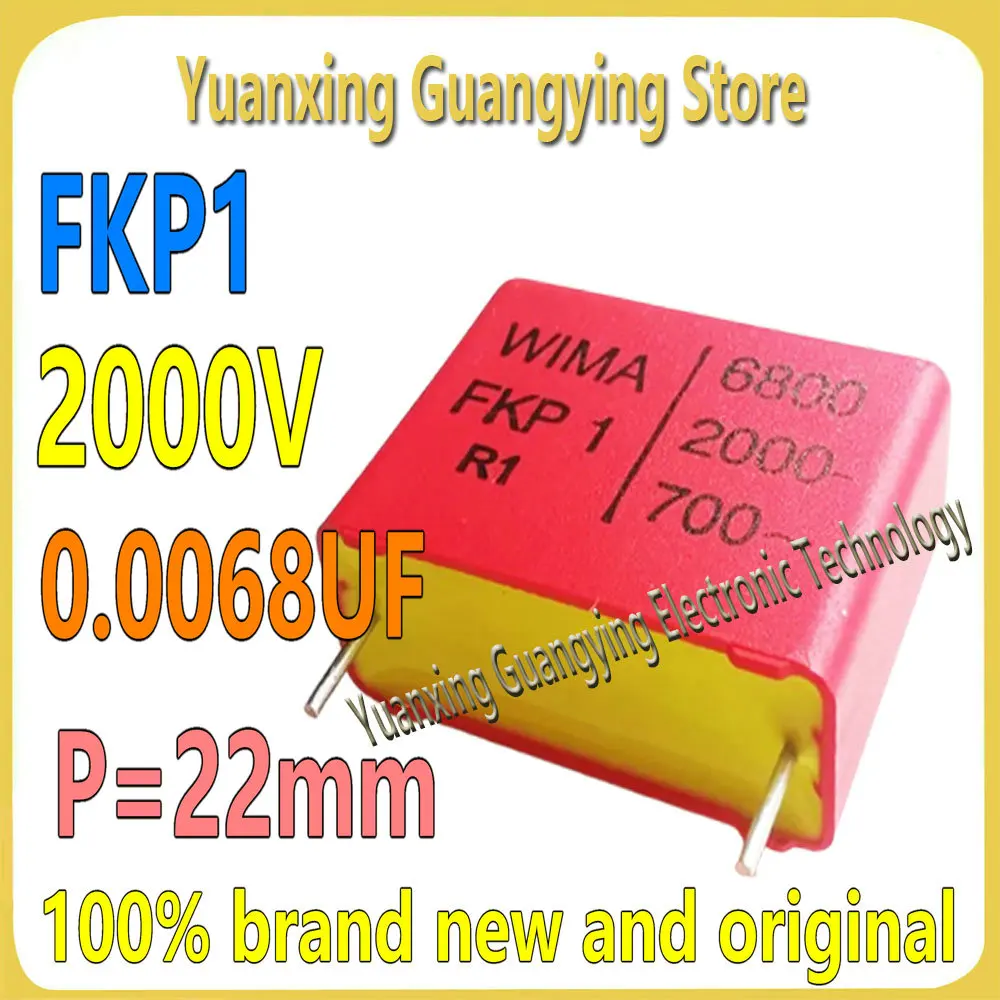 

(2 шт.) FKP1 2000 В 0,0047 мкФ 2000 В 0,0068 мкФ 474 4700PF 682 6800PF 22 мм интервал ножки Weimar конденсатор 100% новый