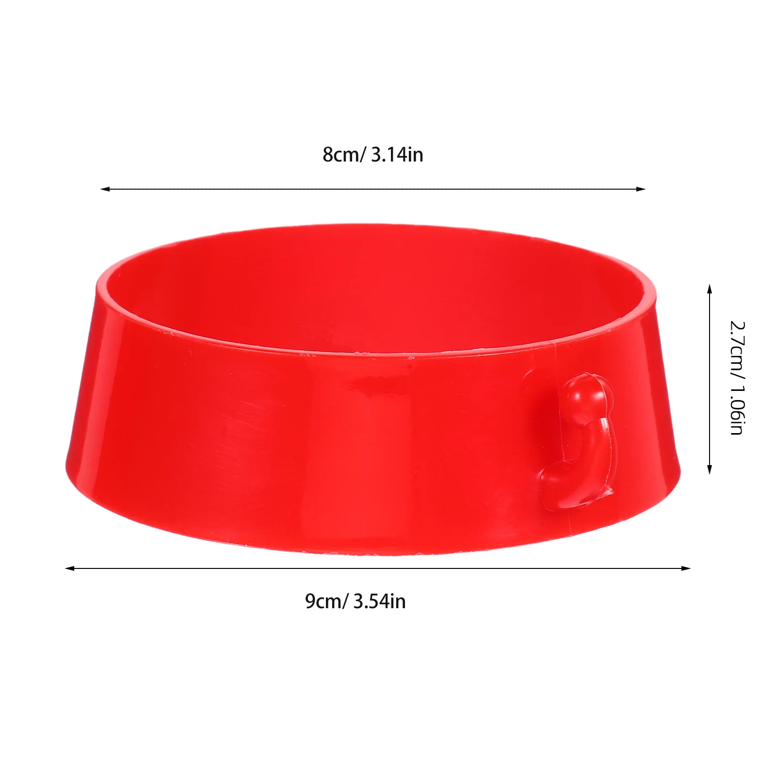 10 قطعة سلسلة موصل مخروطية للطرق تصميم حاجز السلامة المرورية الملحقات ، سلسلة أمان بلاستيكية لموقع البناء #6