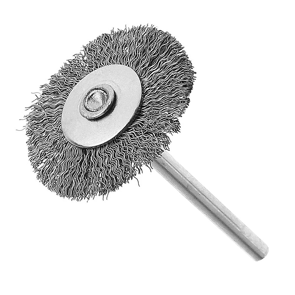 Flat End Wire Brushe Mini Wire Brush 25T Polishing Grinding Tool with Handle for Cleaning / Sanding / Polishing