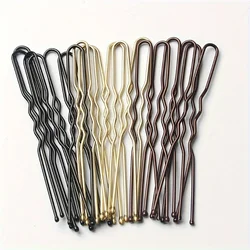50pcs Coiled U-shaped Clips Bangs Clips Metal Hair Clips Bobby Pin Side Clips Hair Accessories for Women