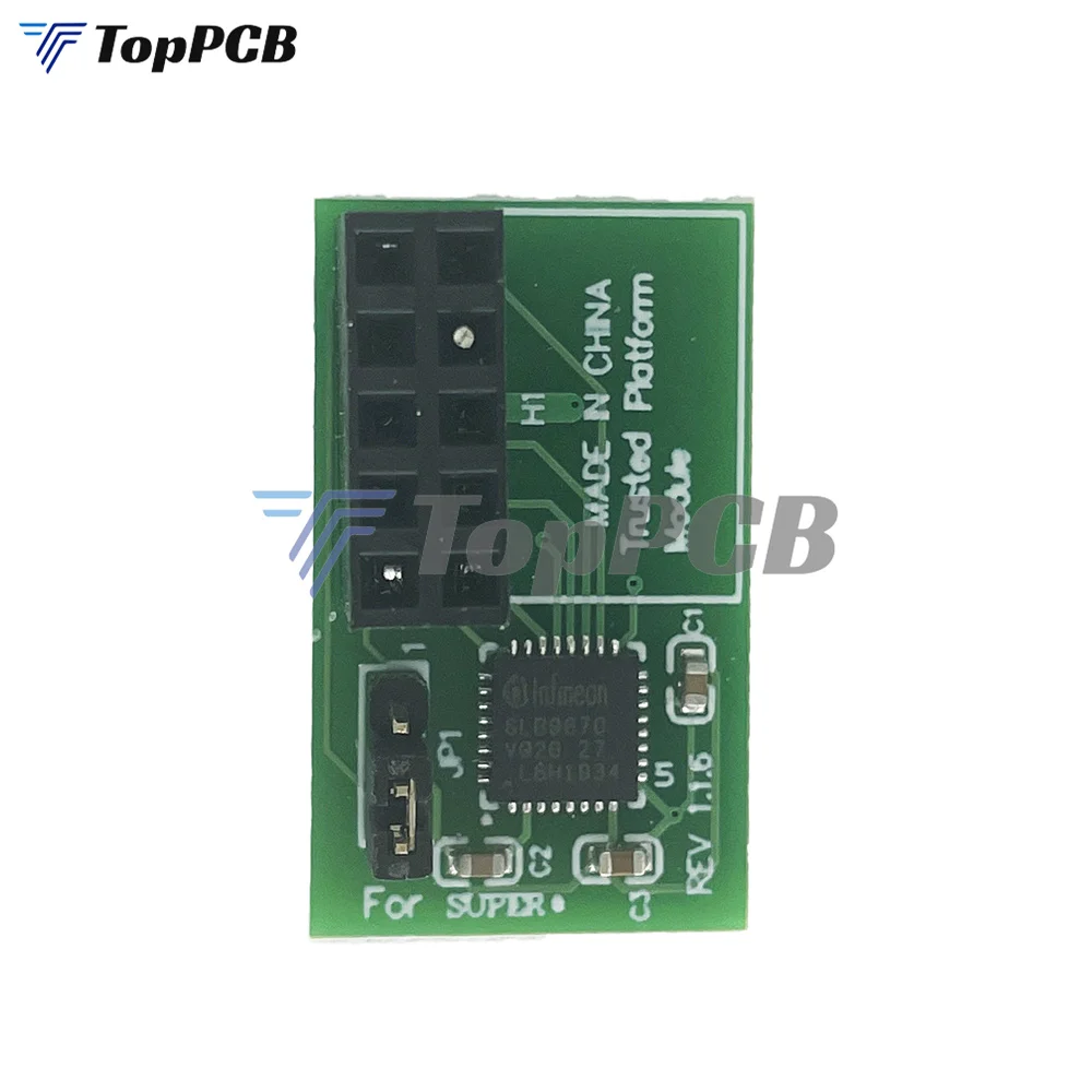 For MSI Motherboard TPM 2.0 Encryption Security Module Remote Card 10Pin SPI TPM2.0 Security Module