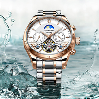 GUANQIN Mechanical Watches for Man Luxury Original Automatic Movement Visible Tourbillon Business Leisure Luminous Waterproof