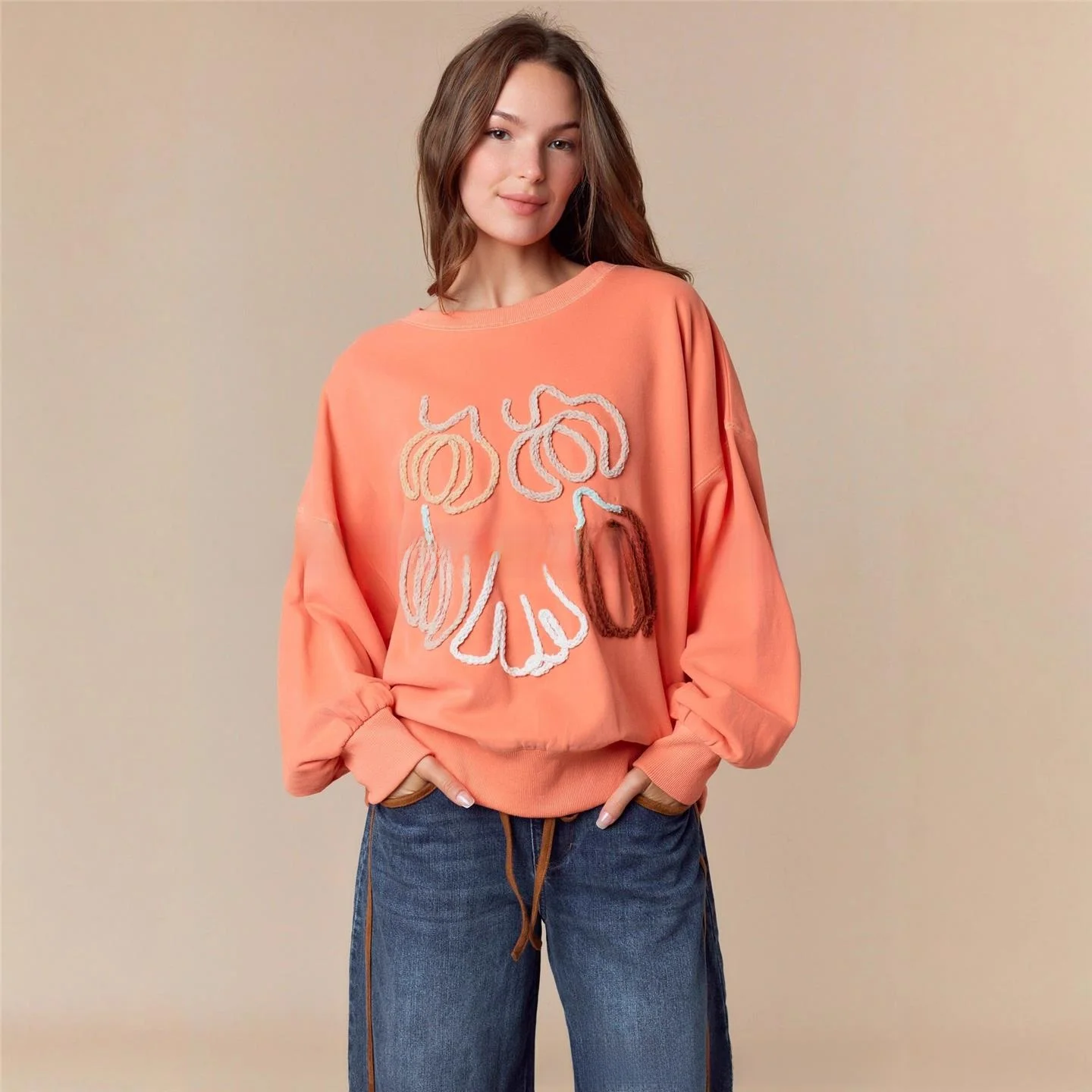 الخريف الشتاء المرأة طويلة Sve سبليت الجنس الدكتور شاطئ Vaion لوين التطريز عادية مريحة تناسب البلوز العلوي #2