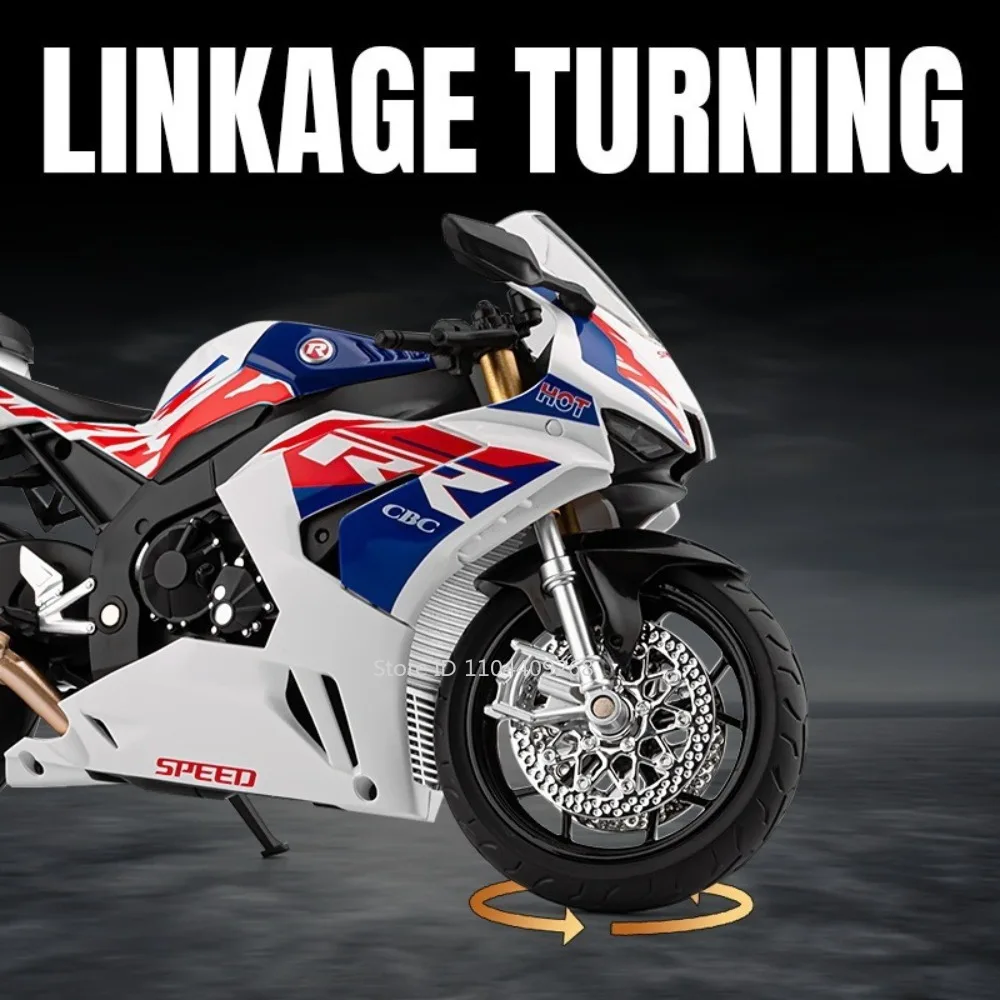 1:9 Honda CBR1000 SUZUKI GSX-1000R Motorfiets Model Speelgoed Legering Lichaam Rubberen Banden Schokabsorptie Motor Modellen Vakantie Geschenken