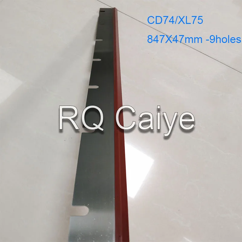 1Piece Polyurethane CD74 XL75 Wash Up Blade L2.010.403 With 9 holes 847x47x0.5mm for Heidelberg Printing Machine Parts