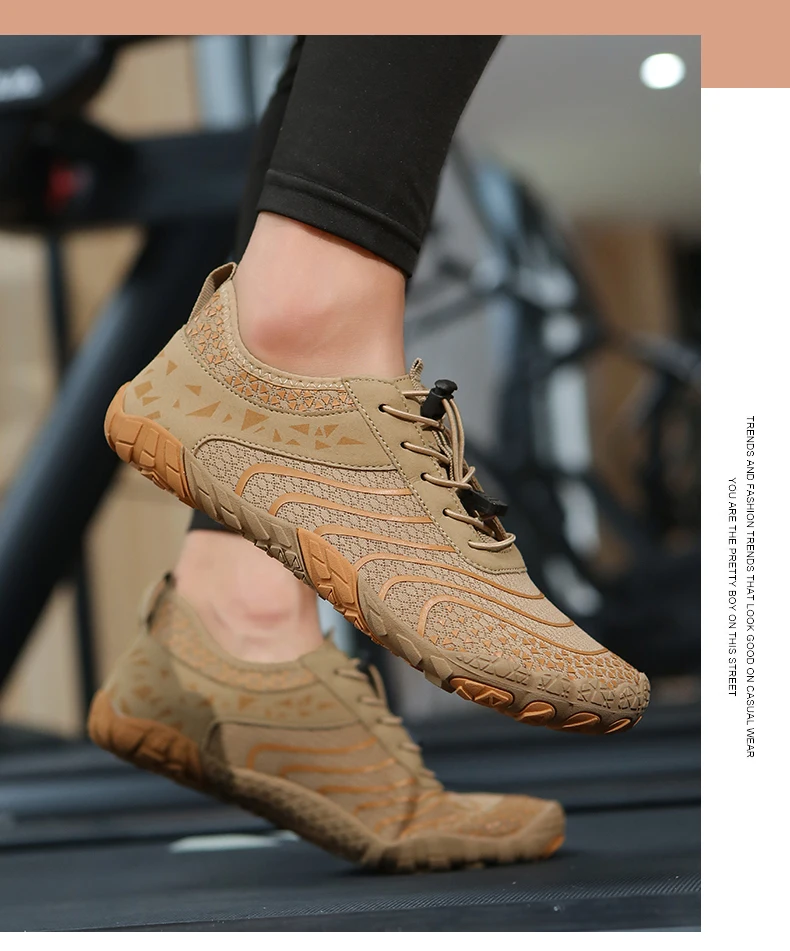 Summer Wide-Head Wading Shoes Men Barefoot Upstream Sketch Shoes Fitness Cycling Yoga Casual Sandals Women Water Sports Shoes