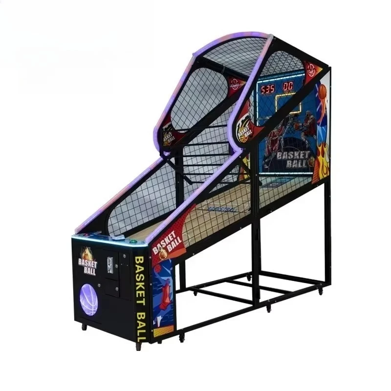 Factory Price Basketball Shooting Machine  Indoor Coin Operated Amusement Park Shooting Basketball Arcade Machine Customized