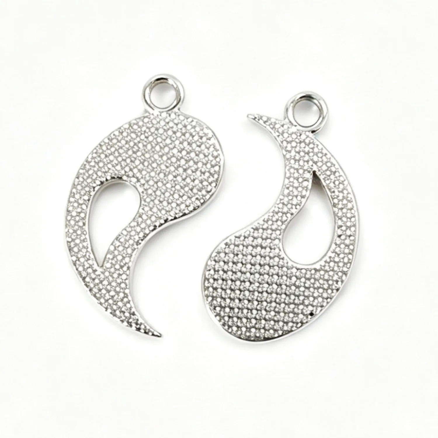 5 Pairs 24×15mm Zinc Alloy Tai Chi Yin Yang Matching Pendants DIY Jewelry Accessories EF5194