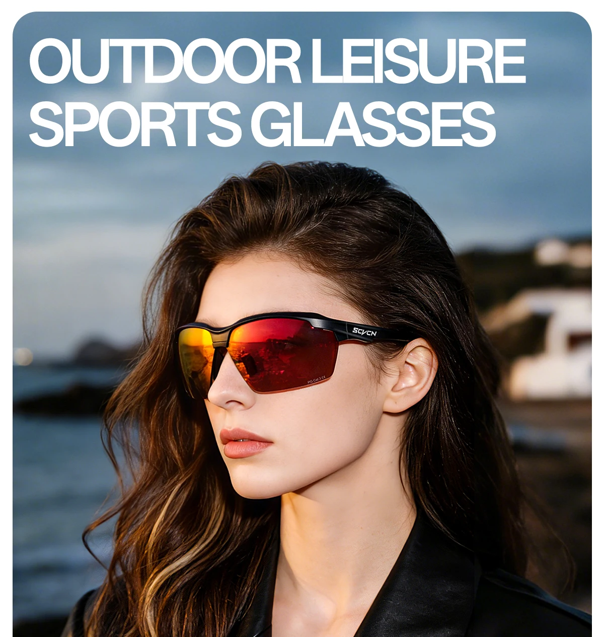 SCVCN Fahrradbrille Polarisierte Sonnenbrille Sportbrille MTB-Brille Fahrradbrille für Männer Rennrad für Frauen Radfahrbrille – Detail 19