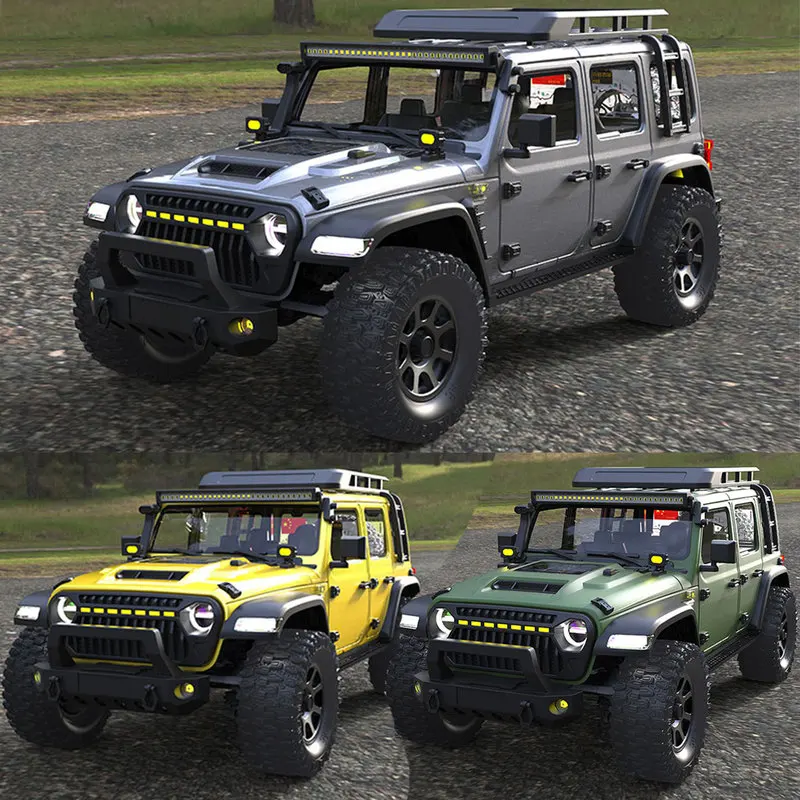 CK5811 Wrangler 1:7 coche de escalada RC coche de Control remoto vehículo todoterreno simulado juguete eléctrico sin escobillas con tracción en las cuatro ruedas