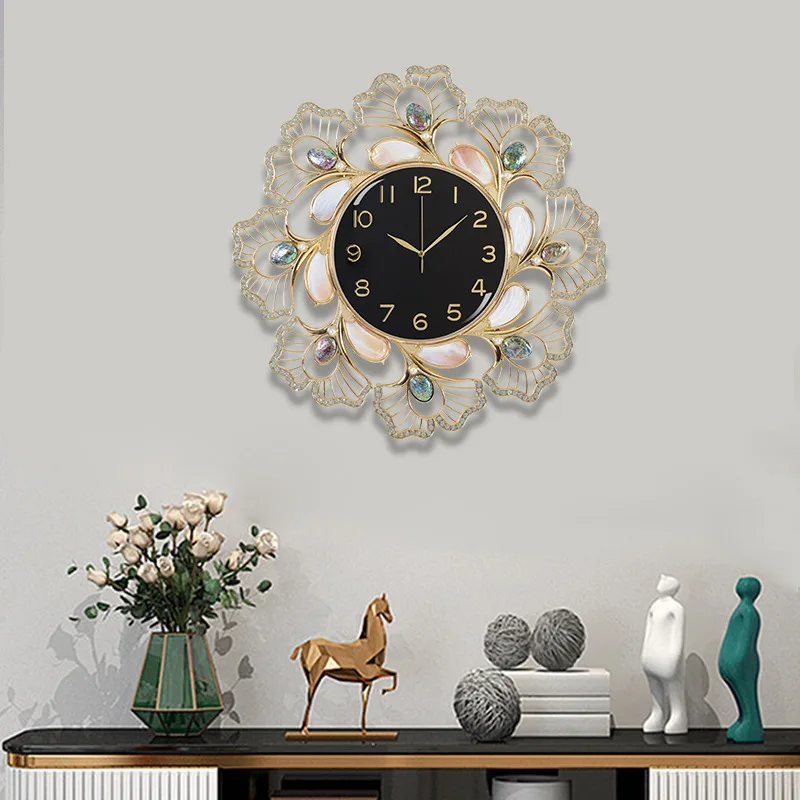 Decorative Clock Fashion High Sense Bedroom Living Room Entrance Wall Clock Modern