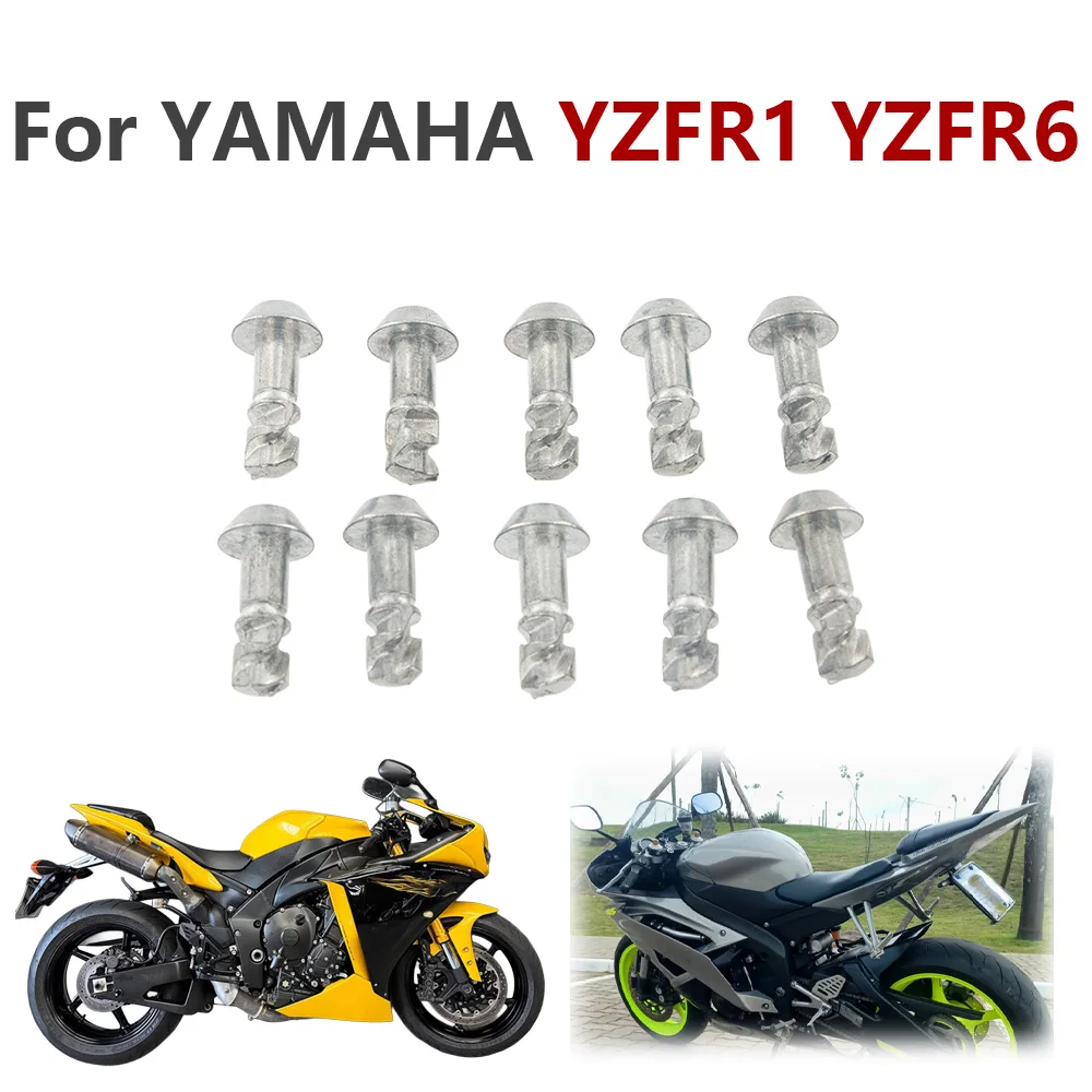 Fit For Yamaha YZF R1 R6 2004-2014 Fairings Quick Release Fastener Turn Rivet Universal