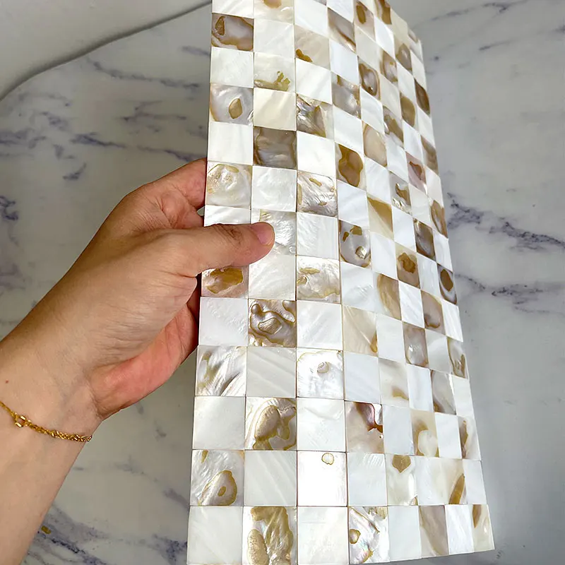 shell mosaic mother of pearl natural kitchen backsplash wallpaper tile bathroom background shower decorative wall tiles sheet