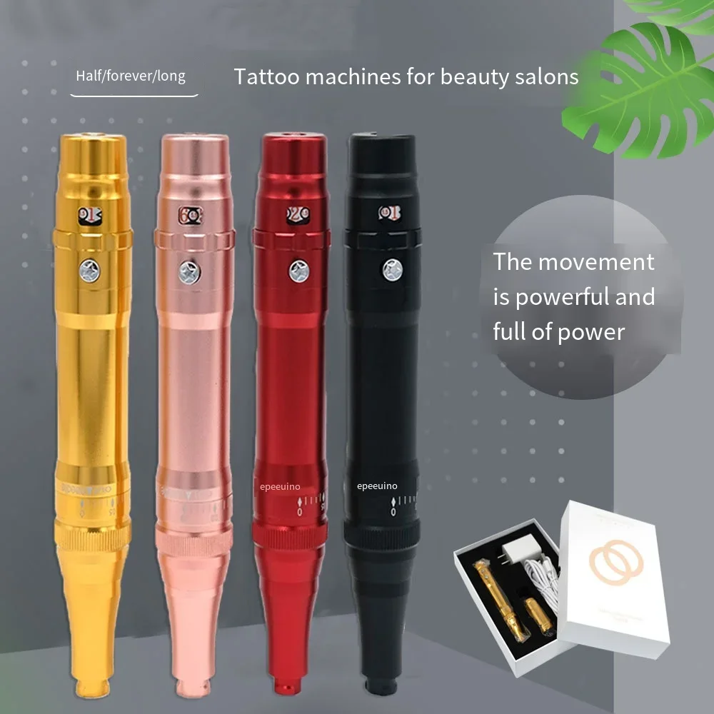 

Wireless Permanent Makeup Tattoo Machine Microblading Eyebrows Cartridge Needles Semi Permanent Bayonet Integrated Machine Pen