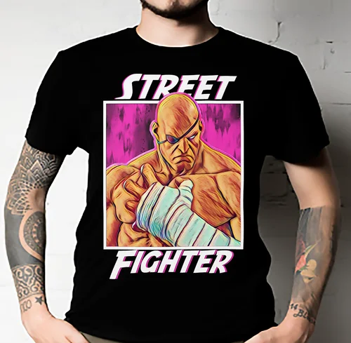 Street Fighter – Sagat Essential T-Shirt All Sizes Unisex