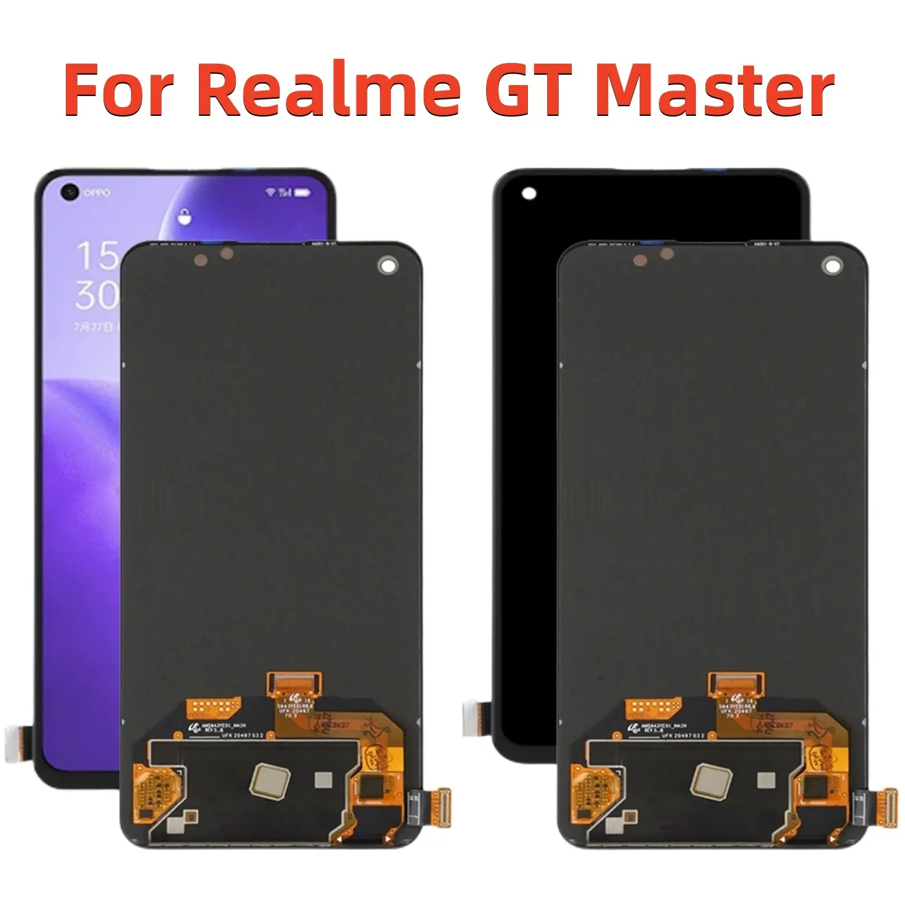 Original AMOLED For Realme GT Master RMX3363 RMX3360 LCD Display Touch Screen Digitizer Assembly For Realme GTMaster LCD