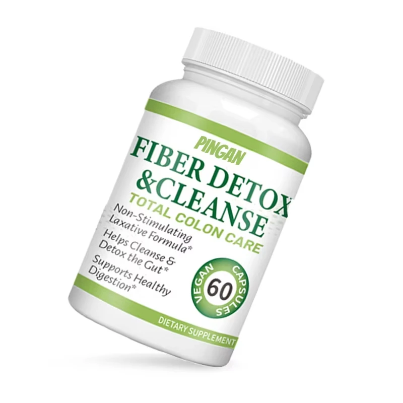 

Fiber Cleaning Digestive Enzyme 60 Capsules for Cleaning and Detoxifying Intestinal Support, Healthy Digestion, Non GMO