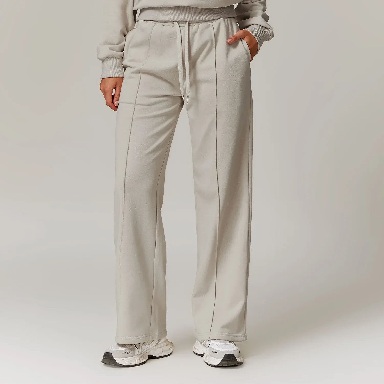 

Women's High Waisted Straight Sweatpants Casual Yoga Jogger Pants Elegant Women Pants Yoga with Pockets Pantalones