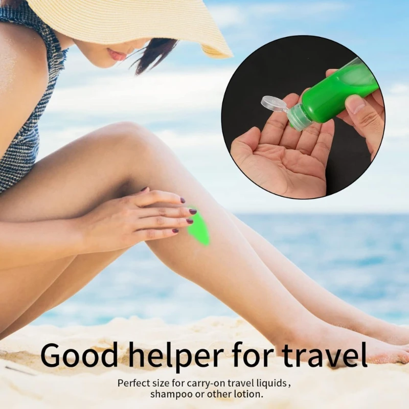 50 szt. 30ml Plastikowe Butelki na Szampon Plastikowe Butelki Podróżne Pojemniki na Kosmetyki Balsam