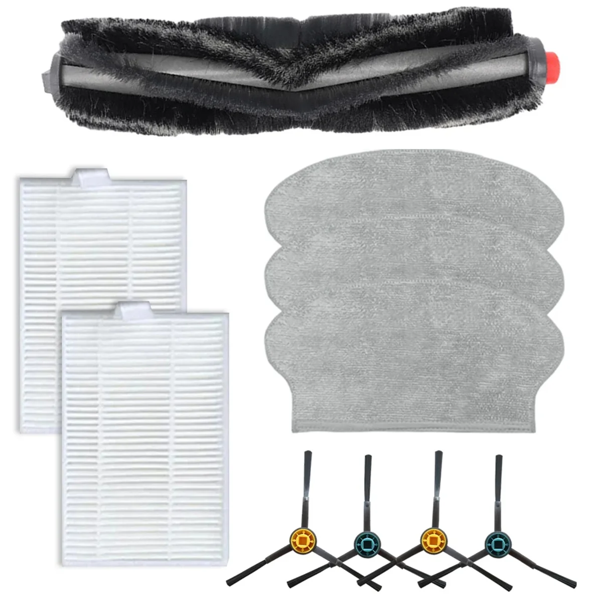 For VCR21LDSW / M6 Robot Vacuum Cleaner Main Side Brush Hepa Filter Mop Cloth Replacement Parts