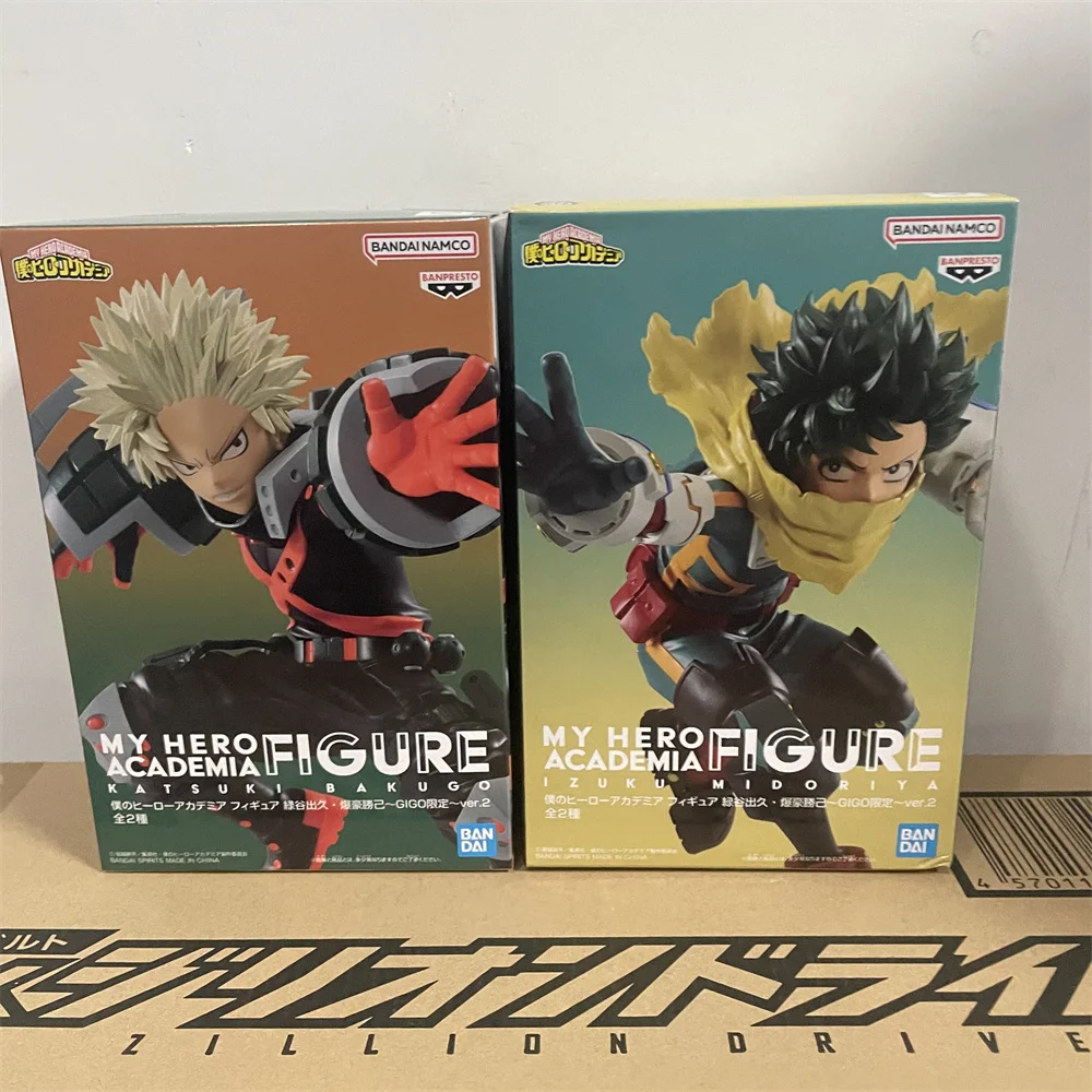 In Stock Original Banpresto Anime Figure My Hero Academia Midoriya Izuku Deku Bakugou Katsuki PVC Action Figurine Toys  Model