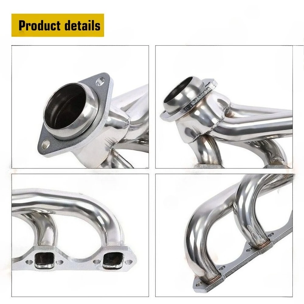 Premium Stainless Steel, High Flow Performance Exhaust, Manifold For Ford, 1979 1993 Mustang, 5 0 V8 Gt Lx Svt