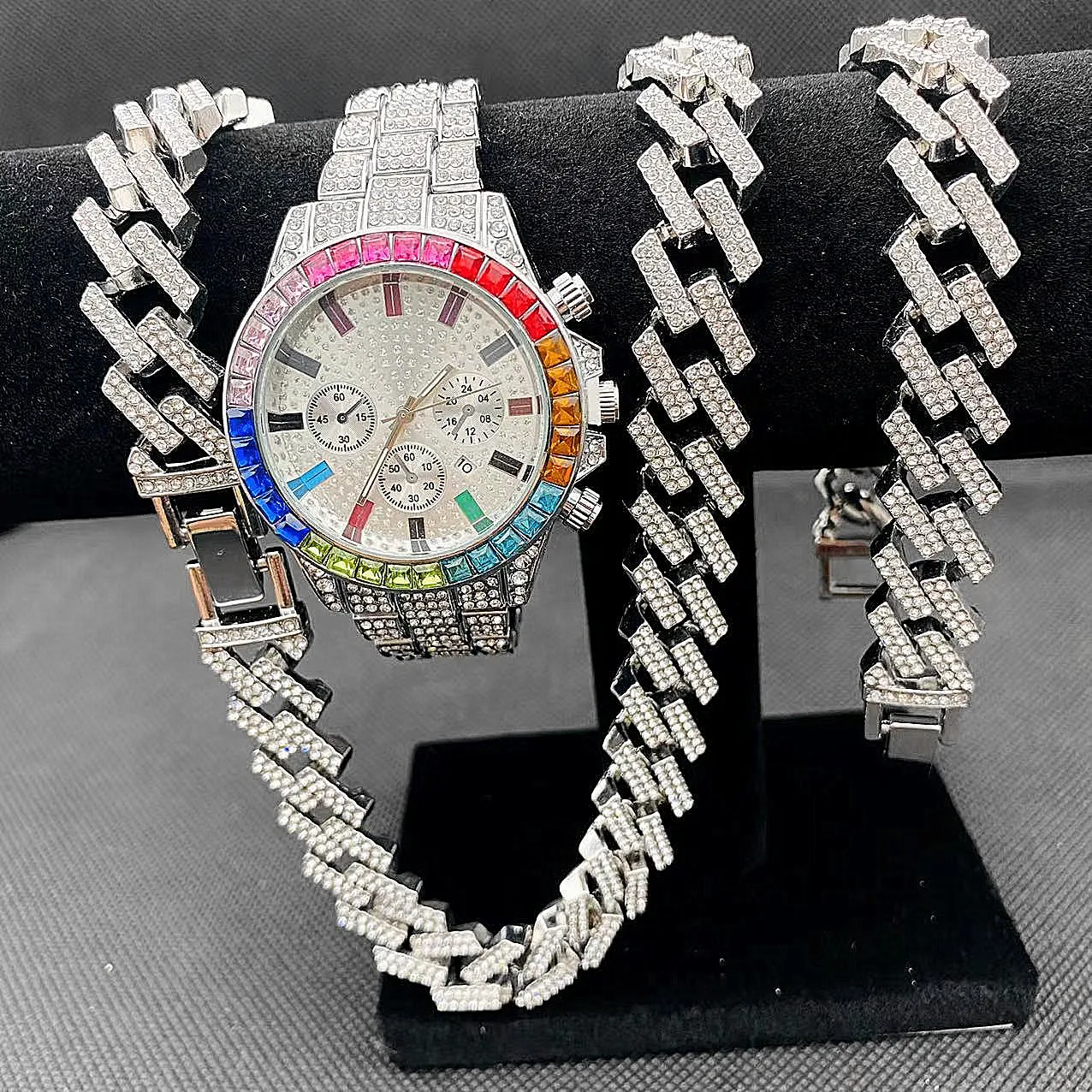 Best Jewelry Watches For Women - Ensemble de bijoux Hip Hop 3