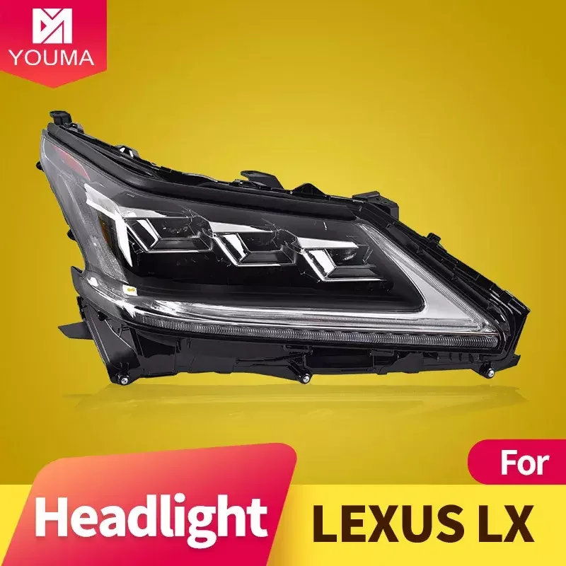 Car Styling for LEXUS LX570 LED Headlight 2016-2019 Head Lamp LED DRL Projector Lens High Beam Auto Accessories