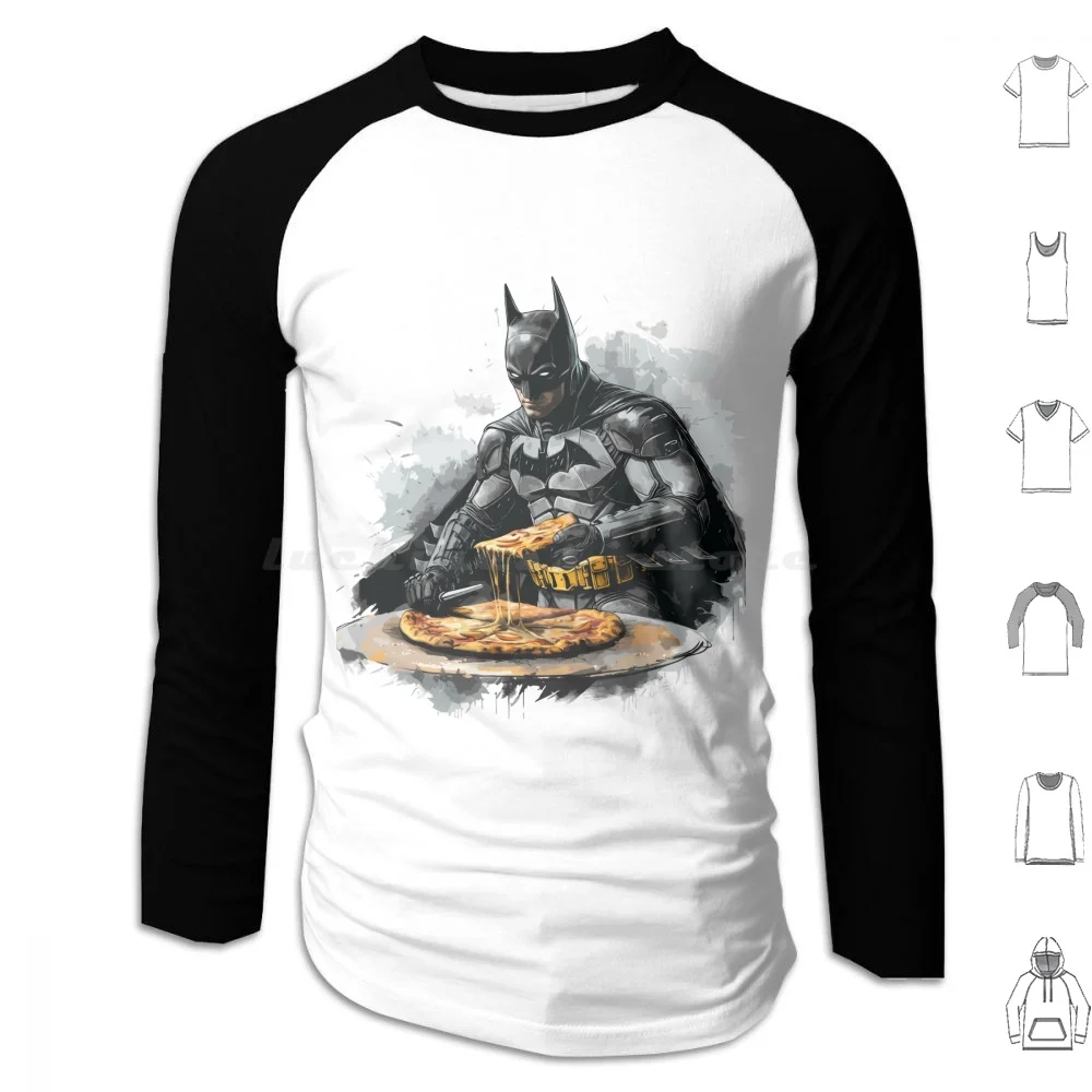 Koch abenteuer: für echte Fans #11 Hoodies Langarm Kunst Pizza Superhelden Illustration Gotham City Comic-Stil