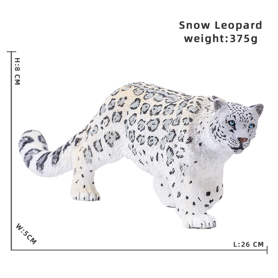 Solide Simulation Wild Zoo Tier Löwe Schnee Leopard Nashorn Bär Modell Action-figuren Elefant Tiger Spielzeug für Kinder – Detail 1