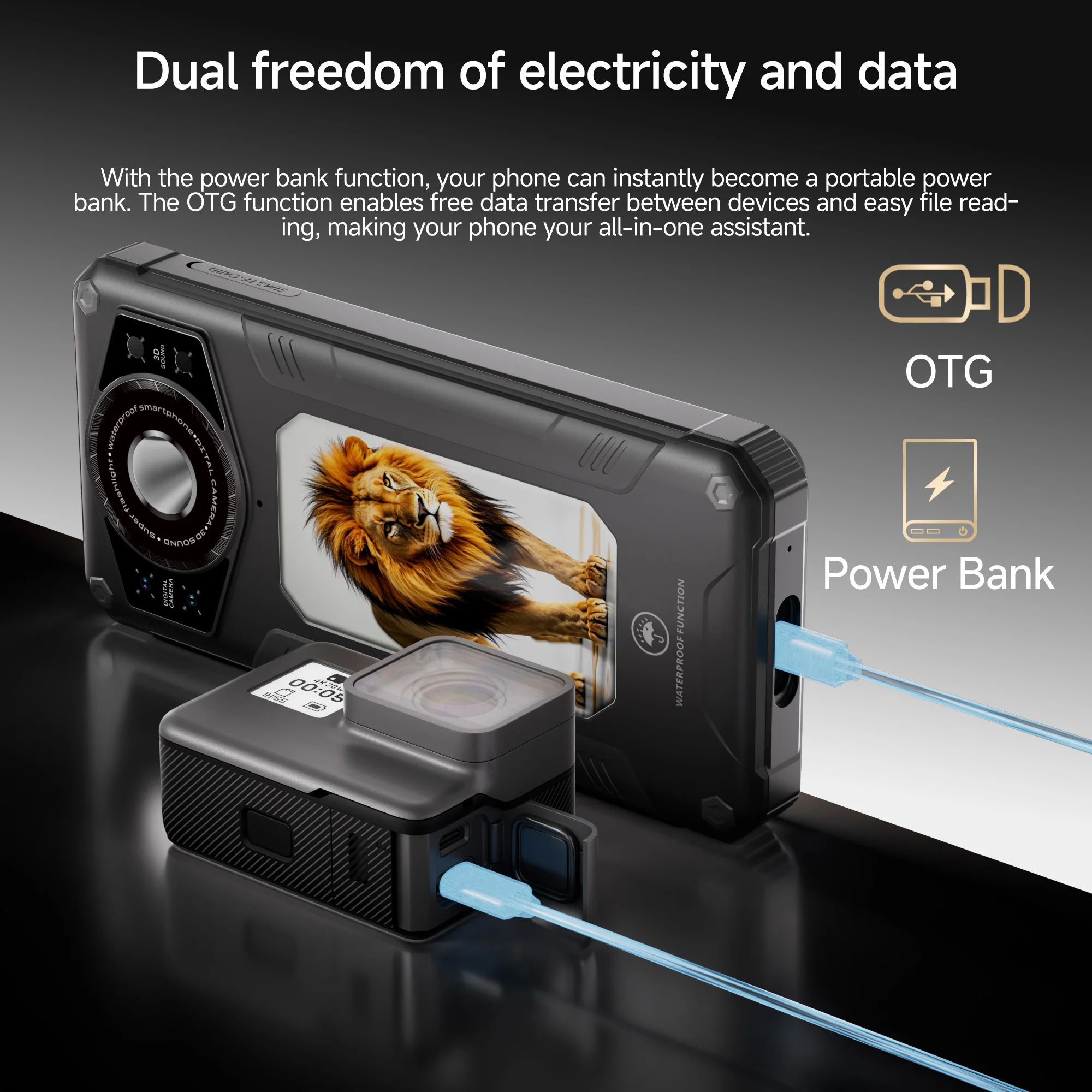 SERVO TANK300 Waterproof Smartphone Android 10 3G WCDMA 6.79