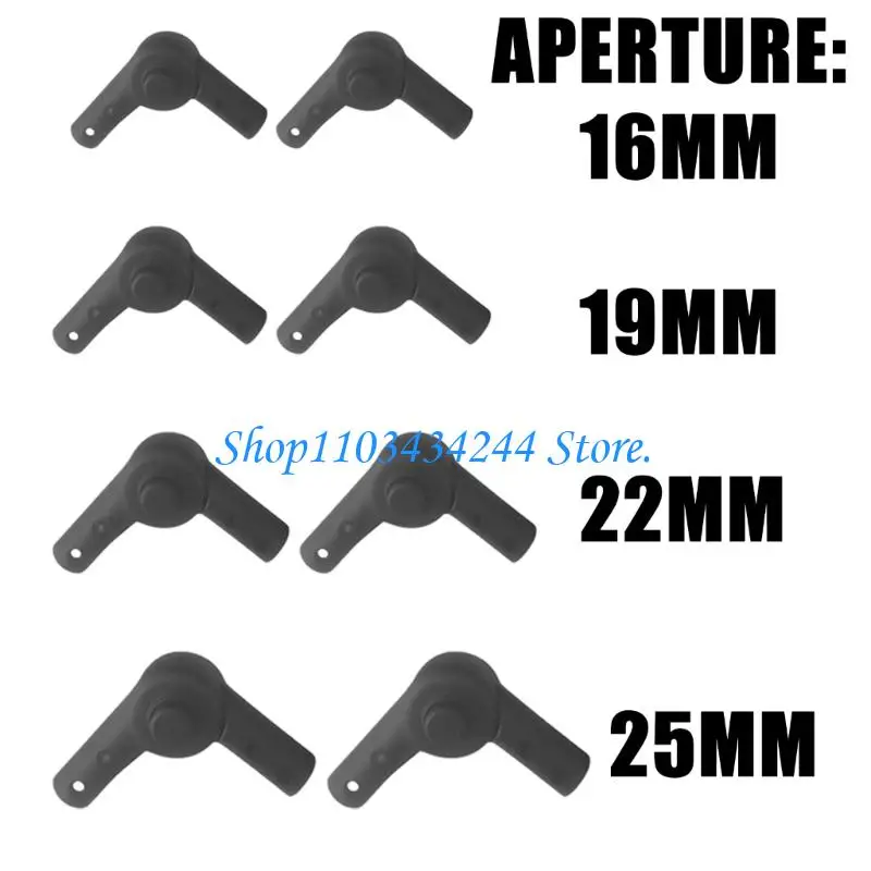 

Поворотный соединитель для детской коляски для трубки диаметром 16/19/22/25 мм, черный