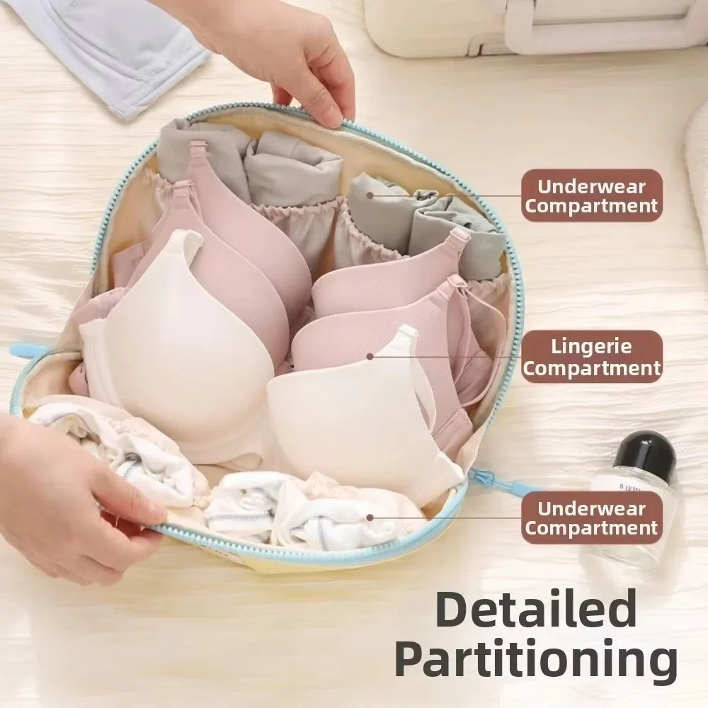 3in1 Travel Underwear Storage Bag Waterproof Panty Socks Organizer Portable Toiletry Cosmetic Bag Underwear Accessories