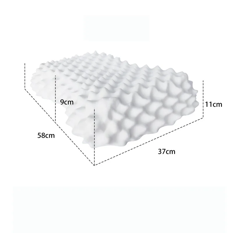 Latex pillow protects cervical spine and helps sleep lady wolf teeth y