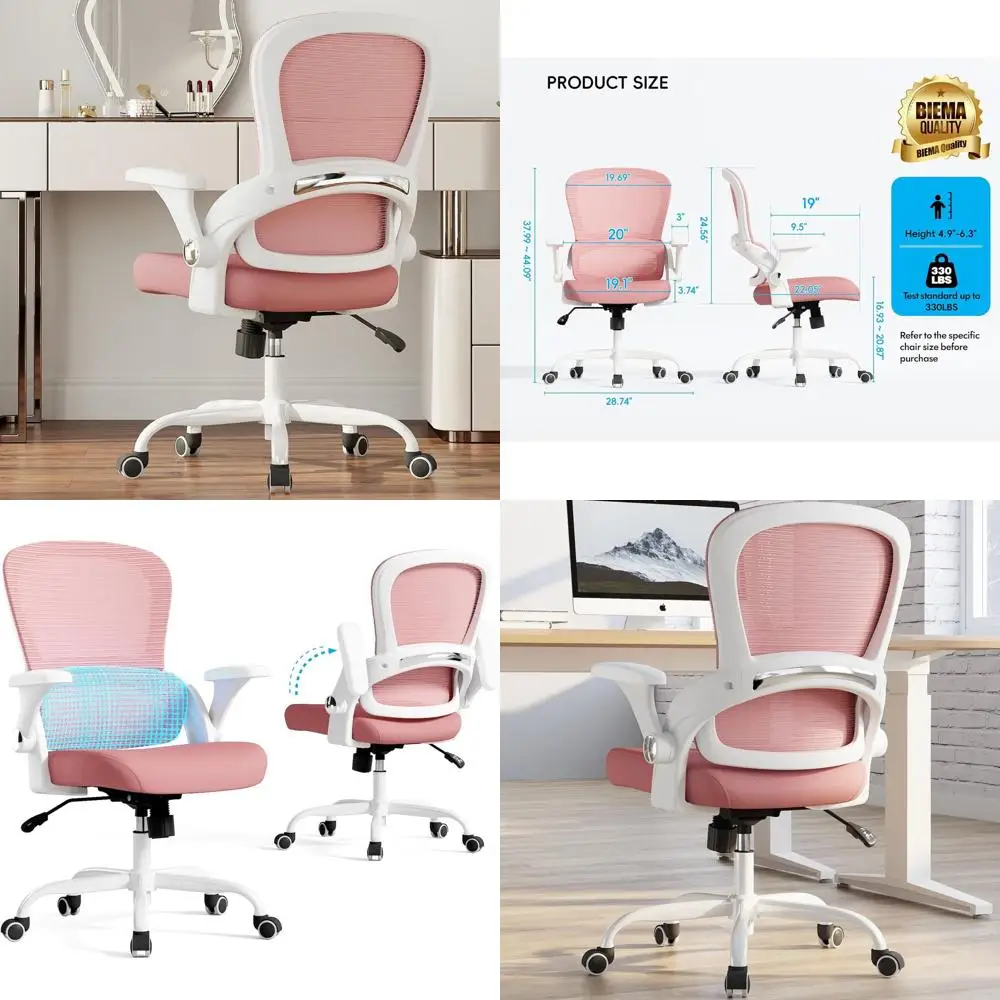 

Эргономичное кресло для домашнего офиса с поддержкой спинки, настольное кресло с широким сиденьем для больших и высоких людей, удобное компьютерное кресло для студентов (P)